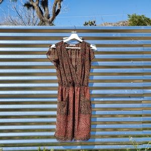 Esley Floral Apron Wrap Dress copy